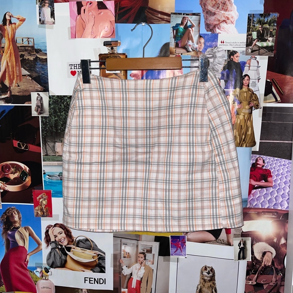 UO plaid skirt